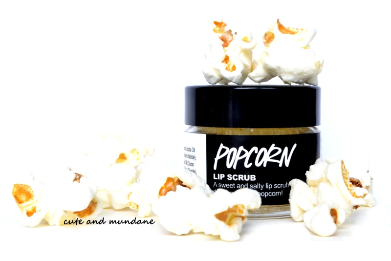 Cute and Mundane LUSH Popcorn Lip Scrub + LUSH Let the Good Times Roll