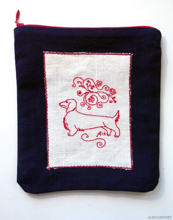 aliciasivert, alicia sivert, alicia sivertsson, påse, påsar, saksamlarpåse, saksamlarpåsar, broderi, embroidery, needlework, handicraft, hantverk, handarbete, förvaring, sy, stygn, brodera, handgjord, hemmagjord, one of a kind, tax, dog