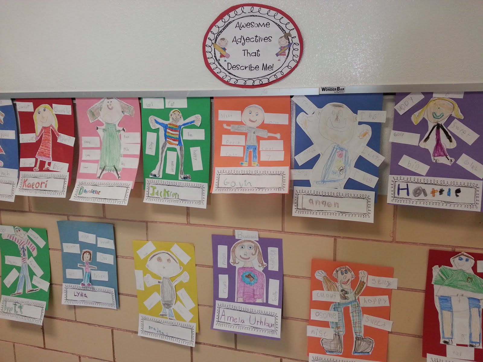 Worksheet Adjectives For First Grade kindergarten first grade fever awesome adjectives freebie i saw this idea on pinterest of course couldnt wait to try it with my firsties laurie from lyons den