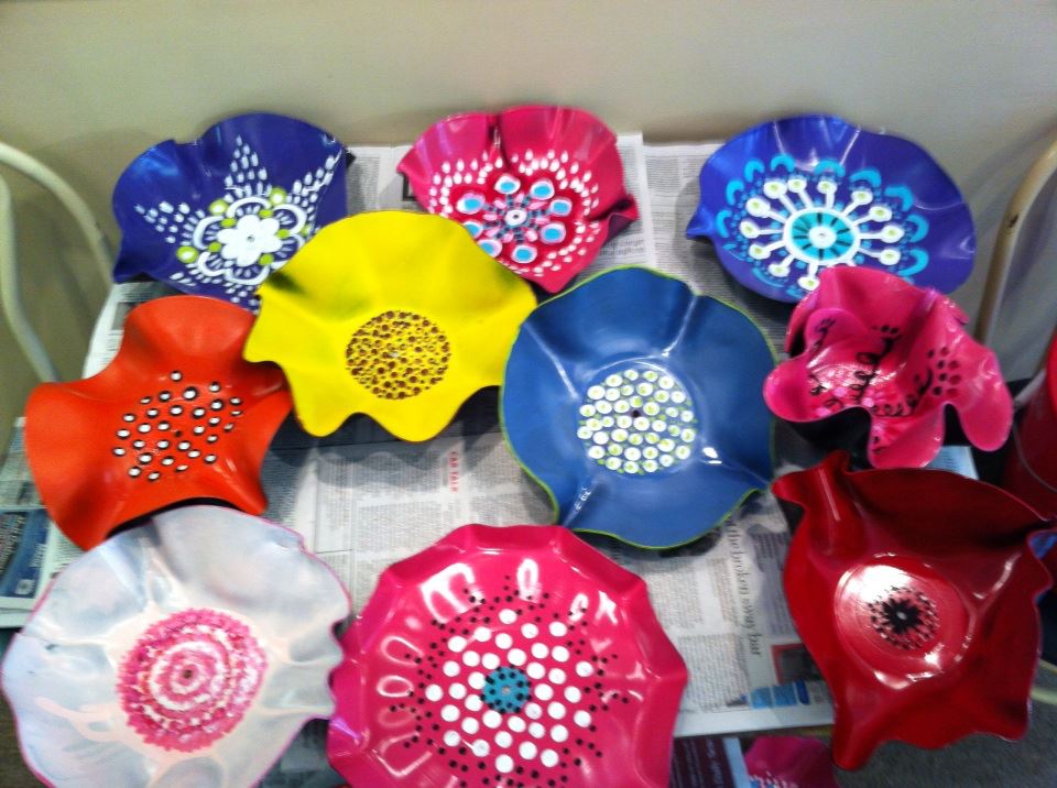 Yellow Springs Arts Village Artisans Artists Create Flower Garden