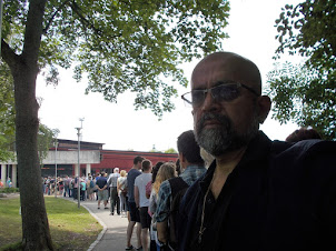 The ticket queue to  Vasa Museum in Stockholm.