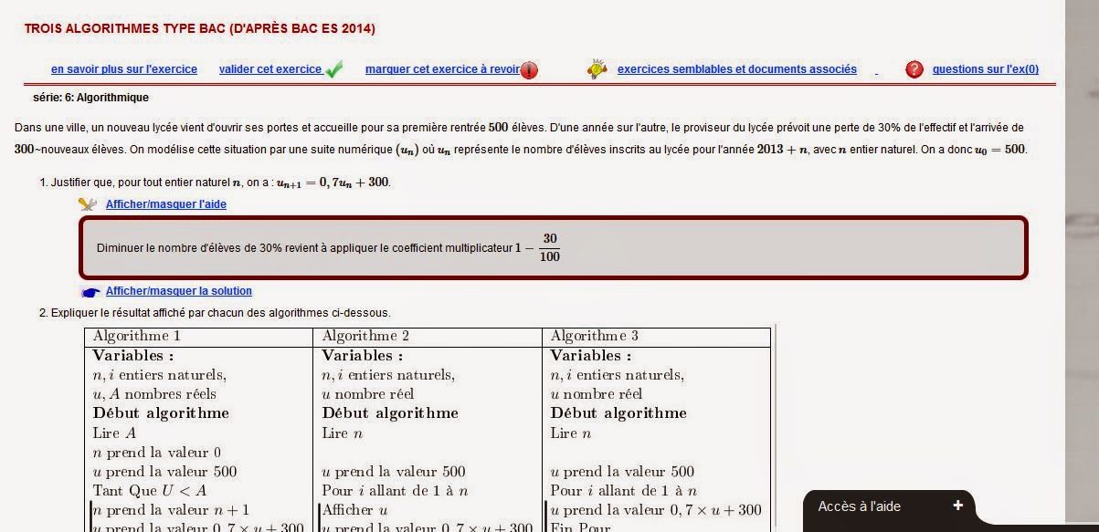 cours de maths seconde, première et terminale objectif bac