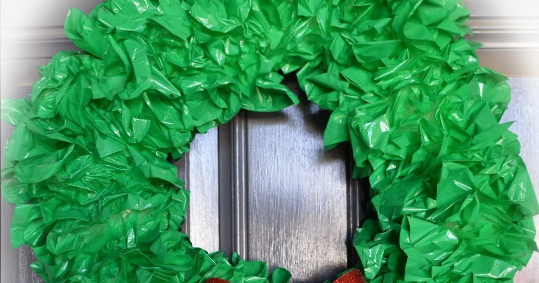 Crafty Mom of 3 Plastic Bag Wreath