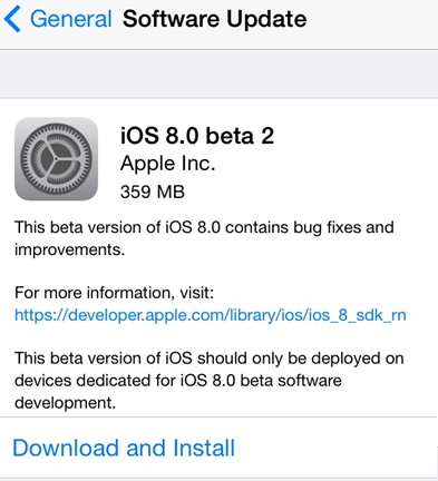Download iOS 8 Beta 2 IPSW Download iOS 8 Beta 2 IPSW