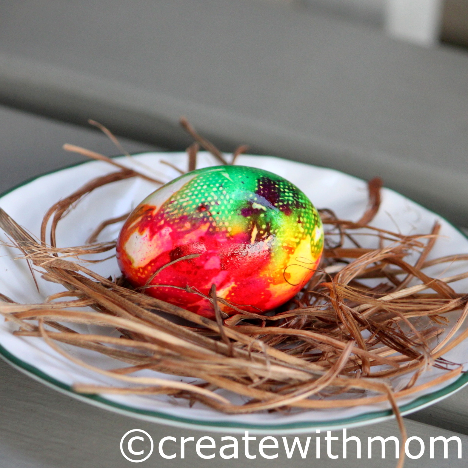 Create With Mom Painting eggs and Joy to share Kinder Canada