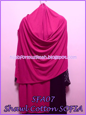 shawl cotton besar plain