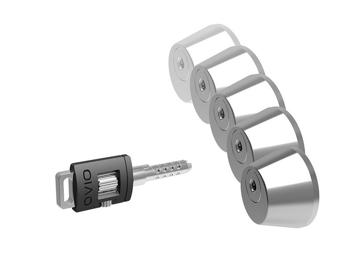 OVIO Key and Lock Cylinder Combination with a Resettable Function