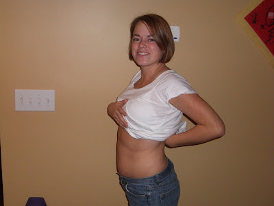 6 weeks pregnant belly