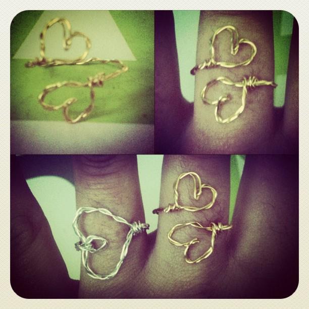 Creations By Kay Heart Ring x2