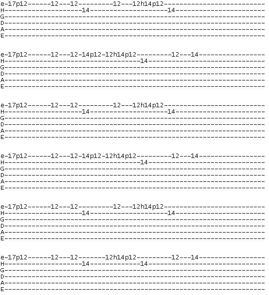 Guitar Tab Template