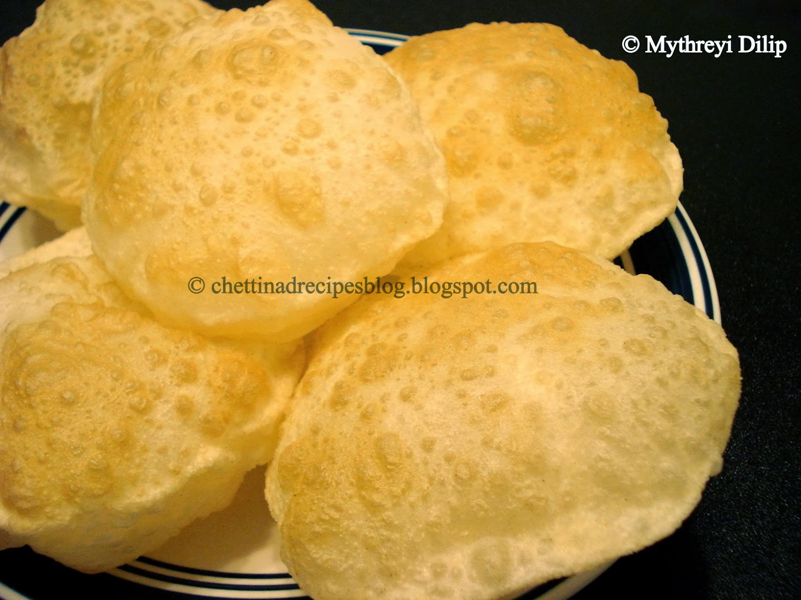 Maida Poori Recipe / White flour Poori. Chettinad Recipes