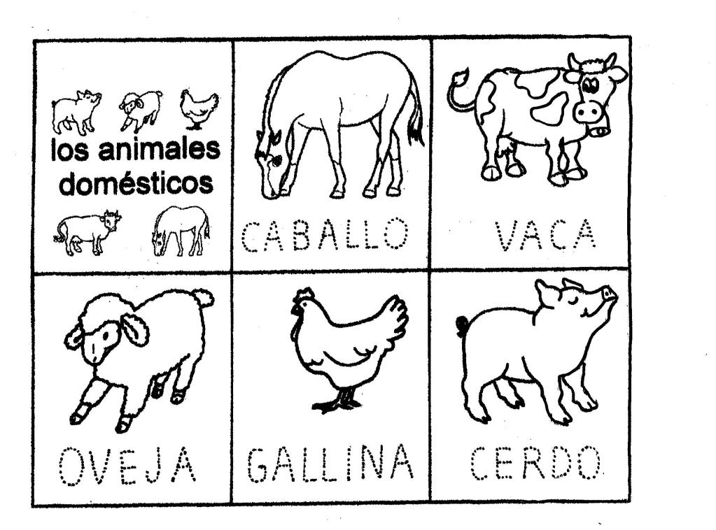 Fichas de trabajo animales de la granja - Imagui