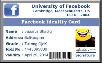 Cara Membuat ID Card Facebook