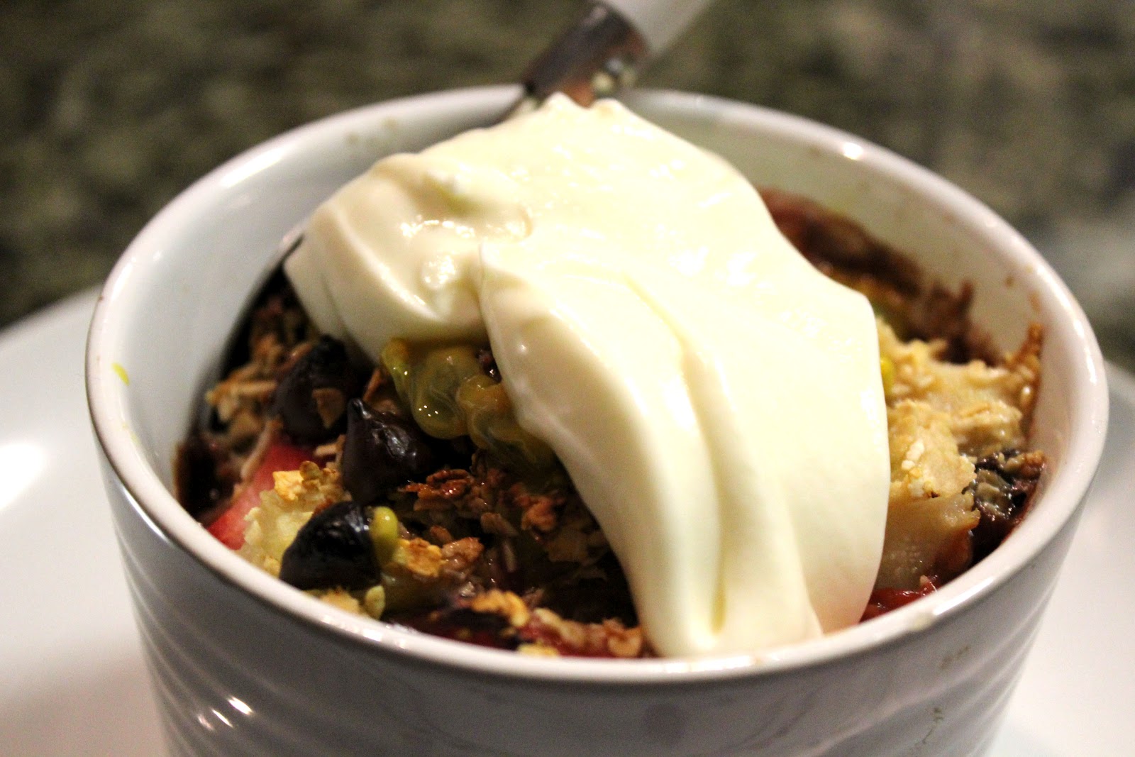 Half Baked Pear and Strawberry Bake