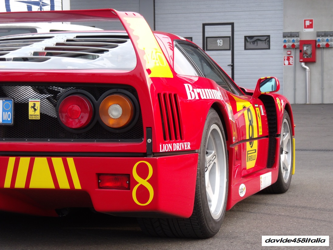 Davide458italia: Ferrari F40 with Tubi Style exhaust (video)