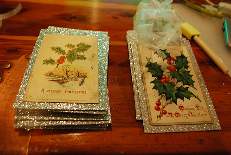 Vintage Christmas Postcard Ornaments Tutorial