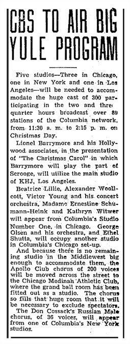 lionel barrymore christmas carol