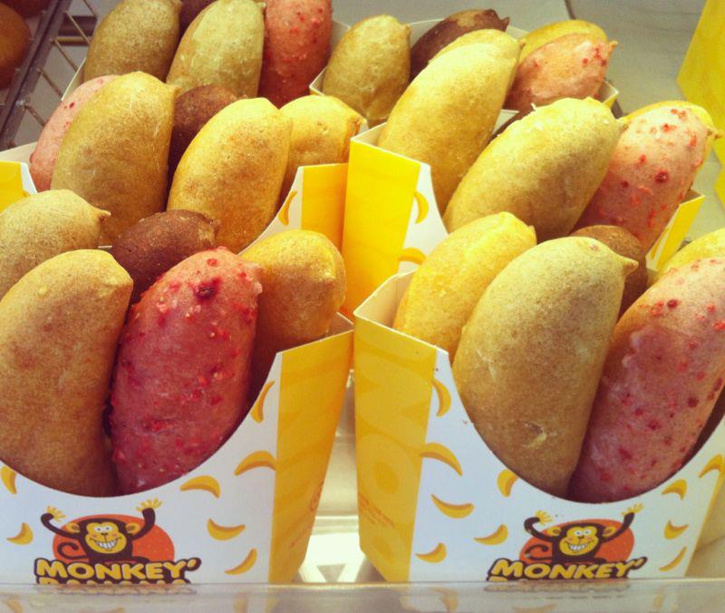 Around the World Dunkin' Donuts Korea Monkey Banana Mini Donuts