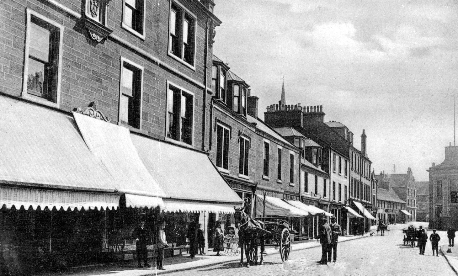 Tour Scotland Photographs Old Photographs Castle Street Forfar Scotland