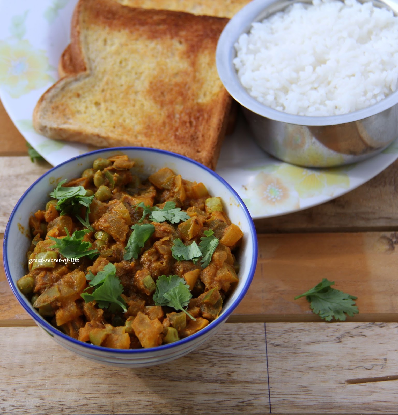 Rajasthani Vegetable gravy with green tomatoes Greatsecretoflife