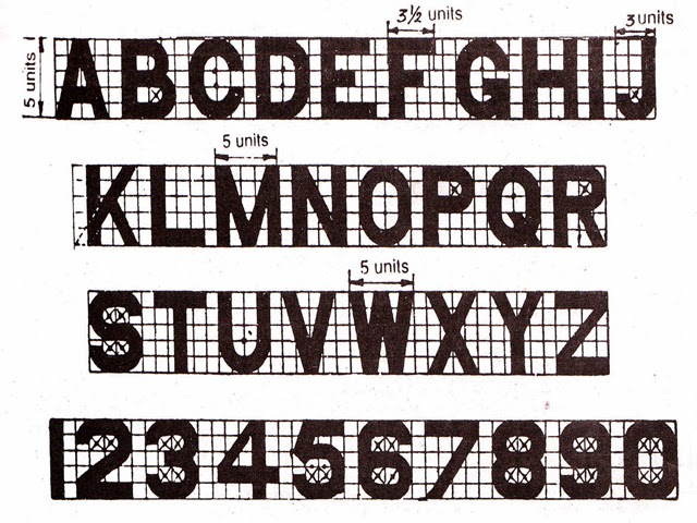 engineering lettering