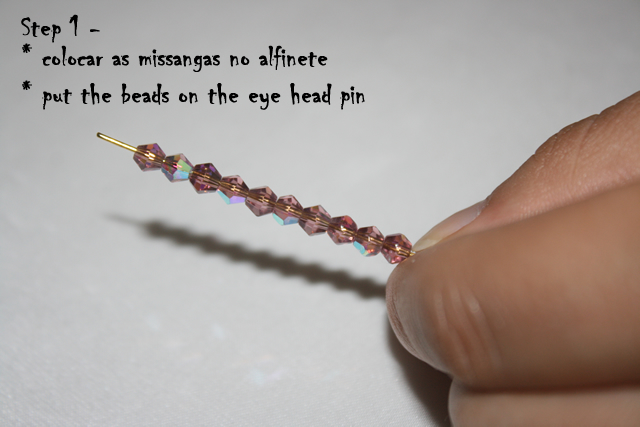 DIY Delicate Bracelet - putting beads on the eye head pin DIY Delicate Bracelet - putting beads on the eye head pin