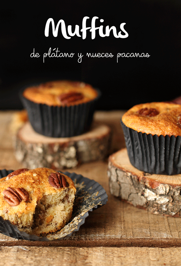My Lovely Food Muffins de plátano y nueces pacanas