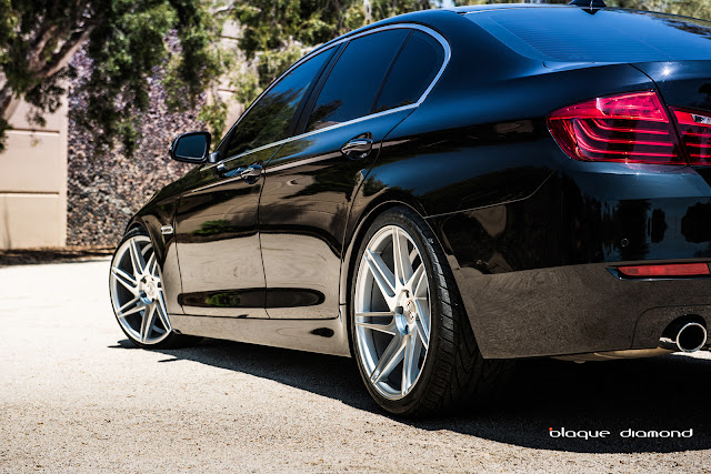 2015 BMW 535i With 20 Inch BD-1’s in Silver With Polish Face - Blaque Diamond Wheels