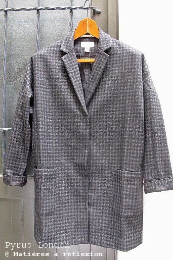 Veste laine carreaux Juniper Rose