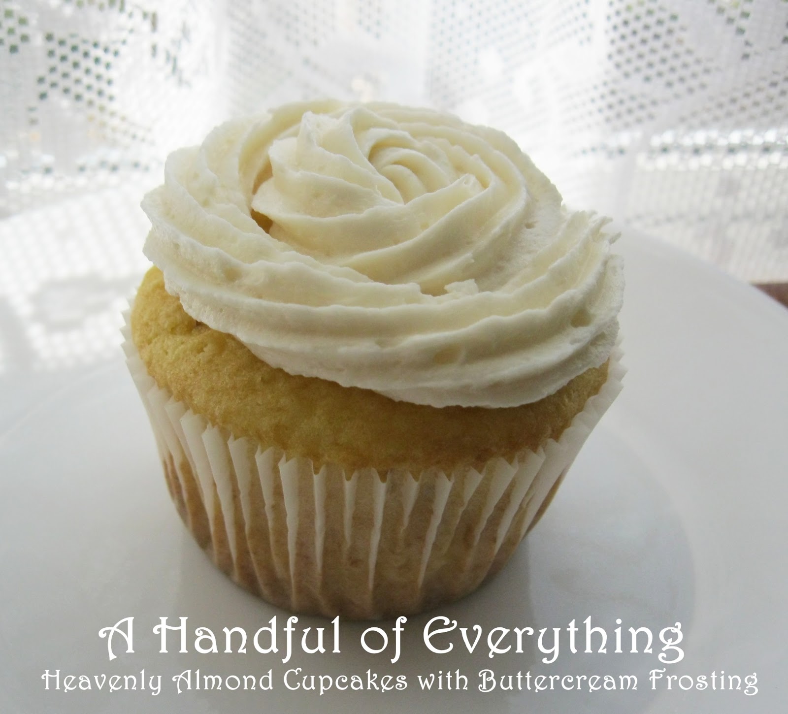 Heavenly Almond Cupcakes with Buttercream Frosting