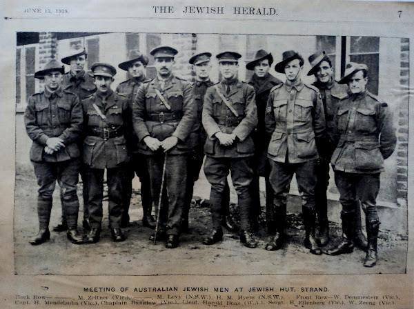 Australian Jewish Soldiers of World War I (1914-1918)
