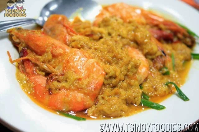 sweet yellow curry shrimp