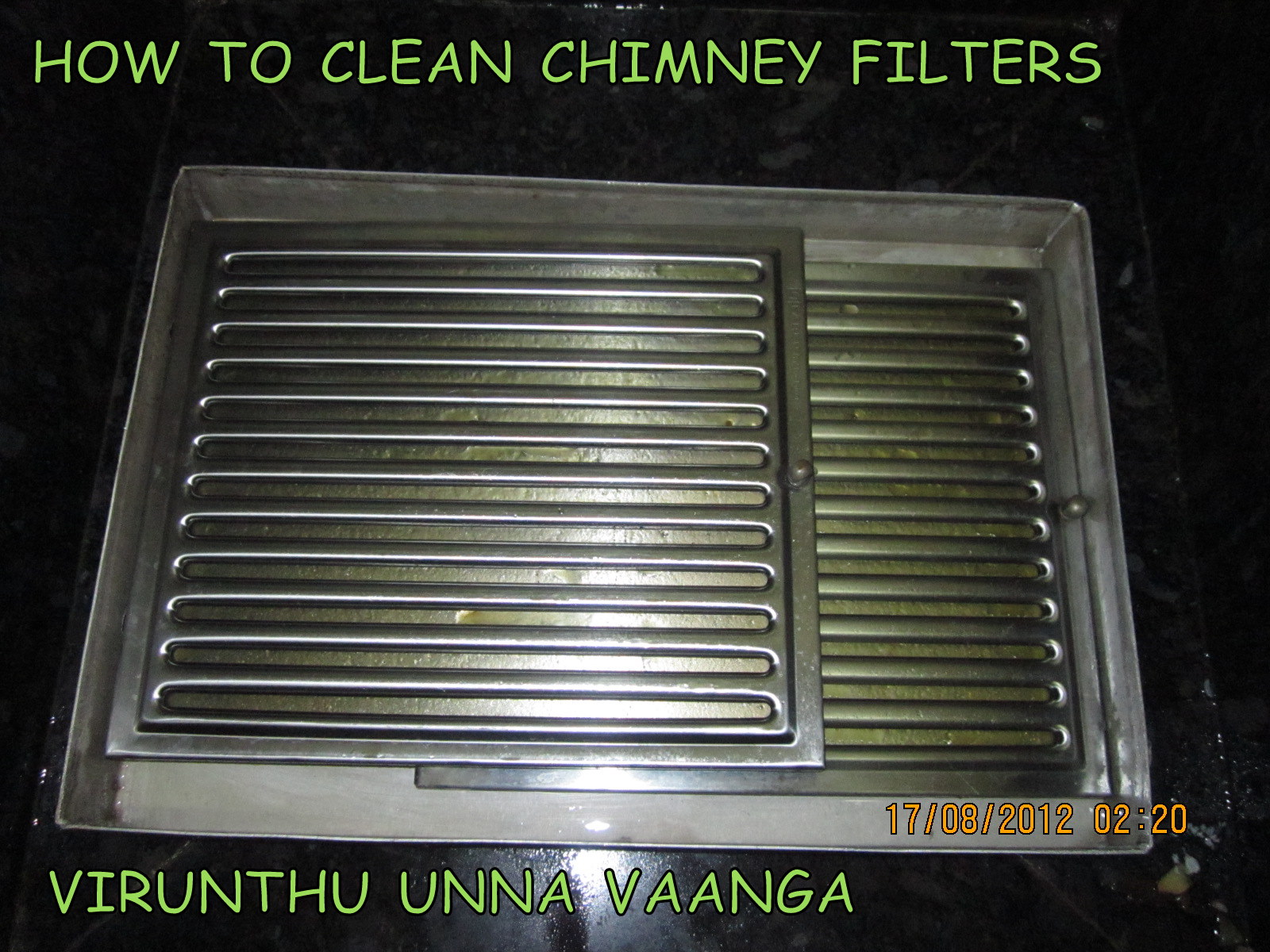 VIRUNTHU UNNA VAANGA CLEAN BAFFLE FILTERS OF ELECTRIC CHIMNEY