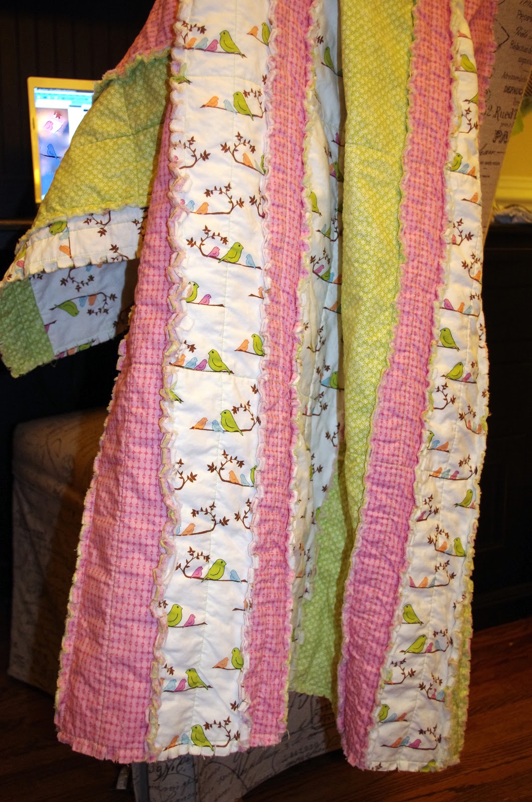 A Mom's Journey Rag Quilt Tutorial