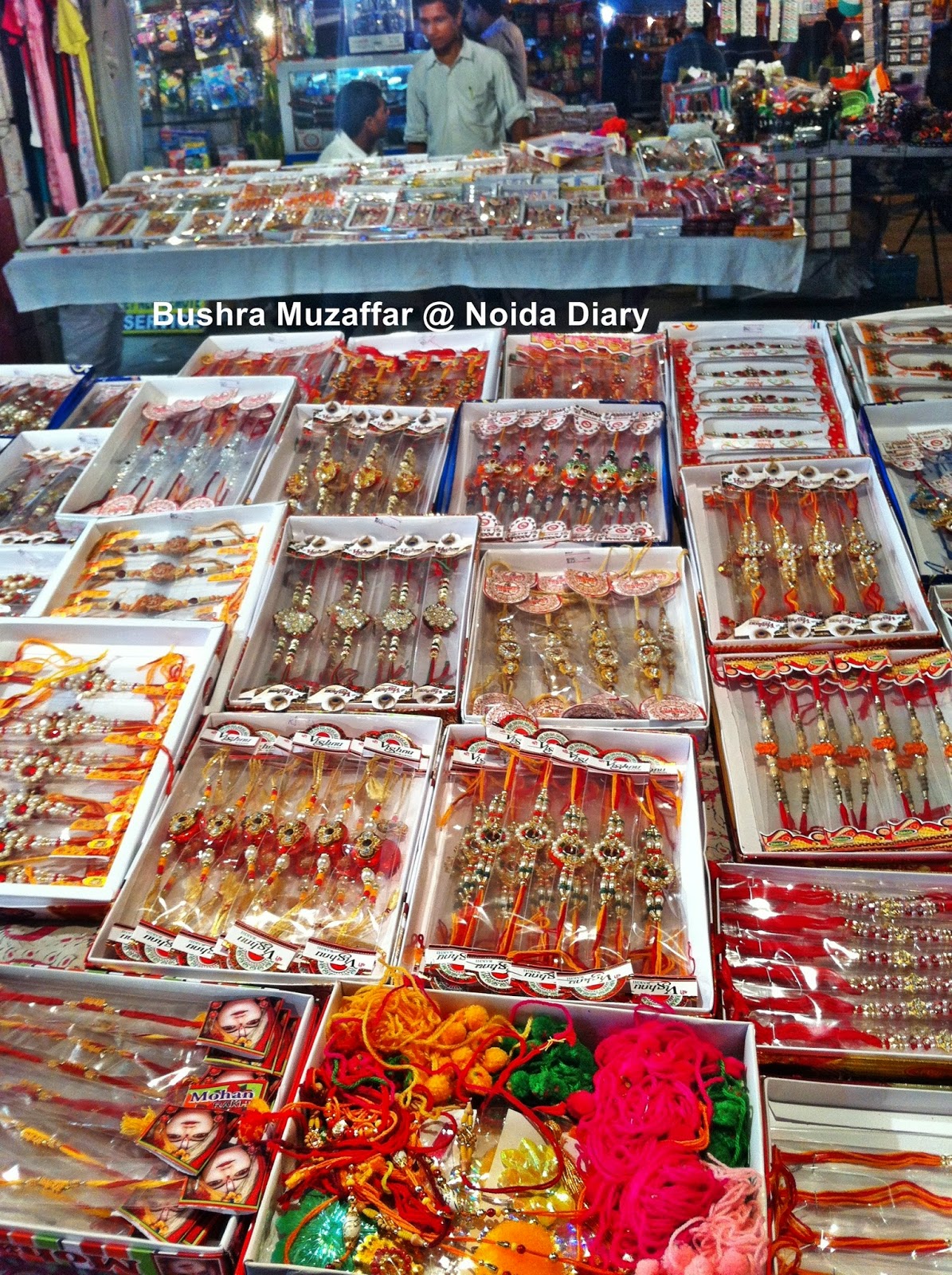 Rakhi Stall at Brahmaputra market, Sector 29, Noida