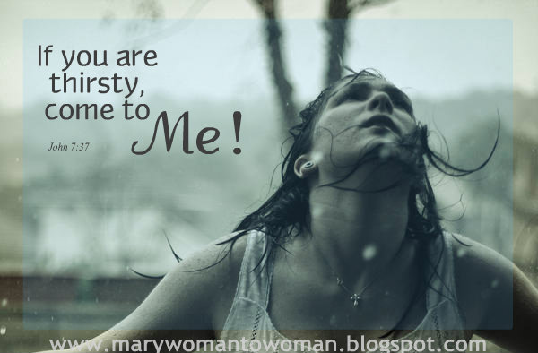 Living Water Woman in rain