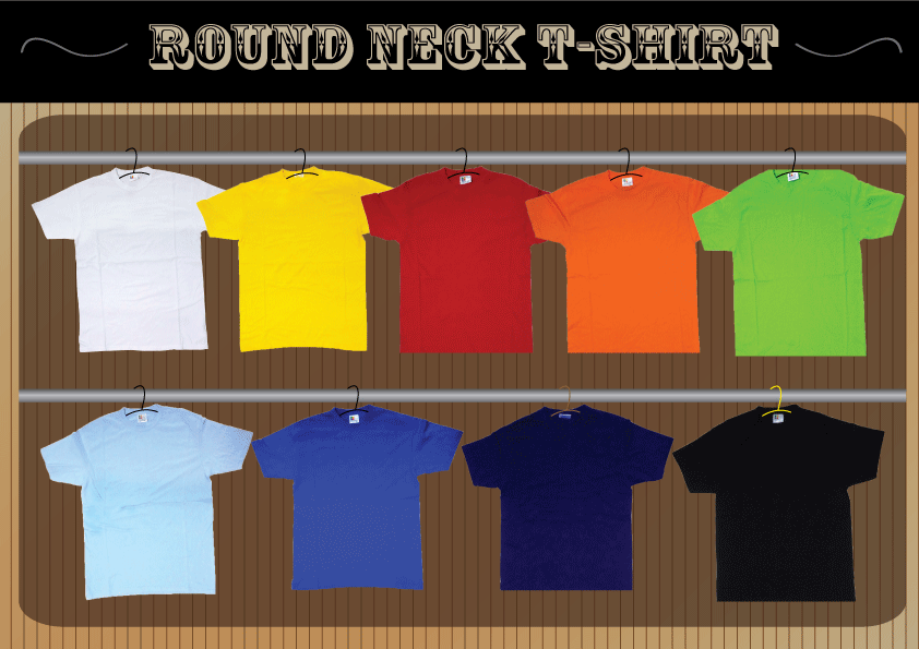 Round neck T-shirt murah, Kepong, Malaysia