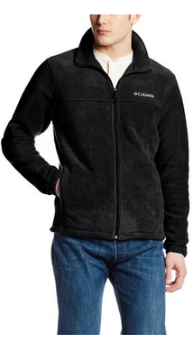 Black Jacket Men's Steens Mountain Front-Zip Fleece Jacket