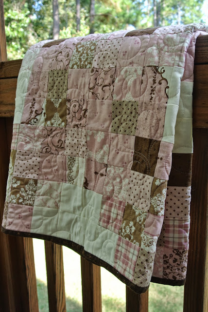 Closeup of baby quilt