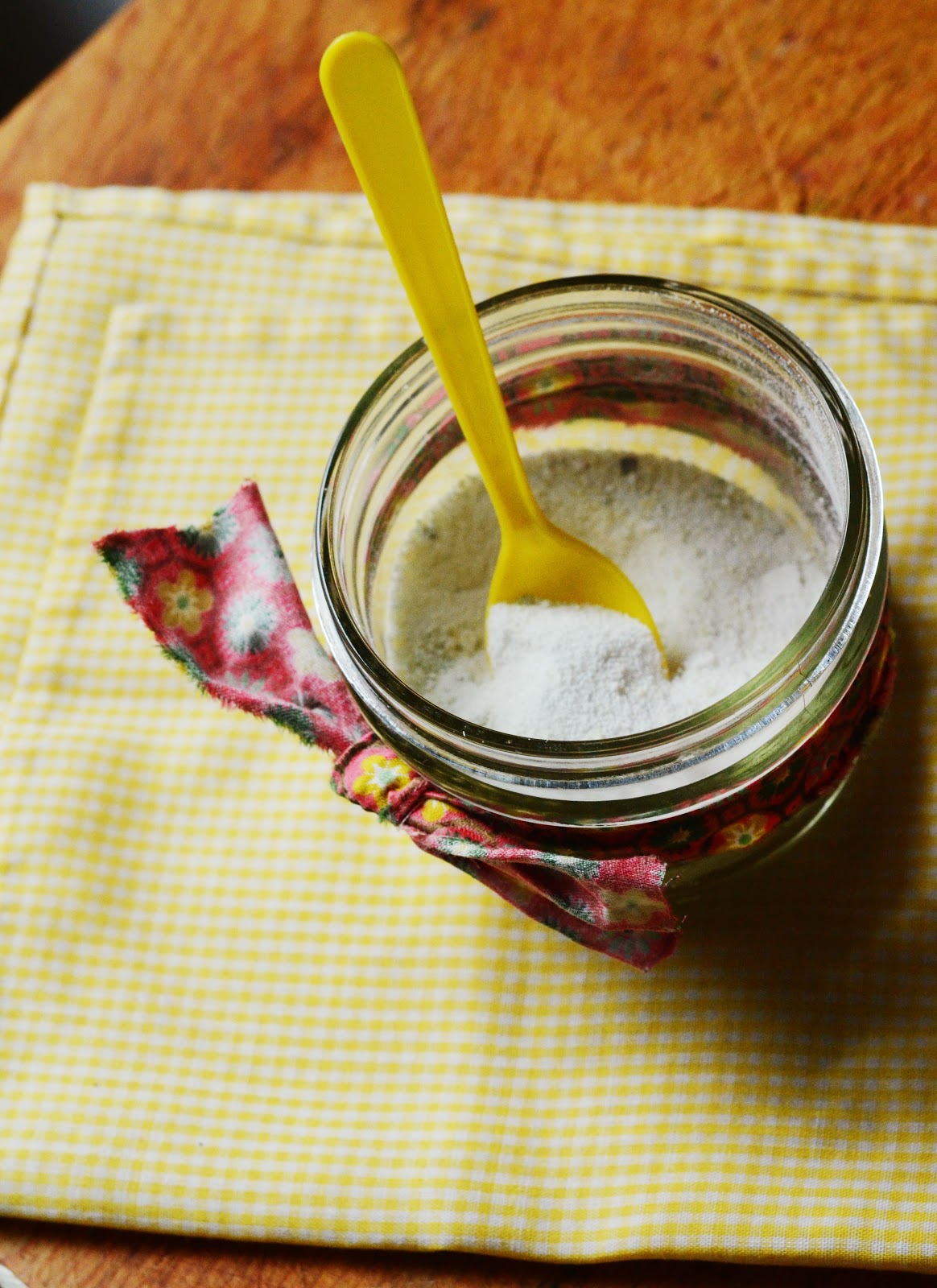 natalie creates our homemade laundry detergent recipe
