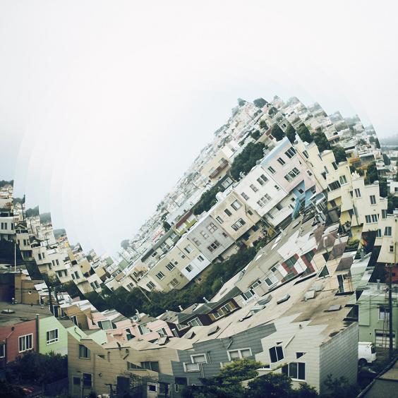 fotografia nicholas kennedy sitton surreal edifícios prédios tortos enrolados