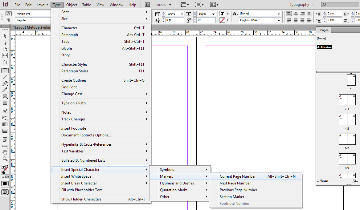 Cara Membuat Nomor Halaman Otomatis Pada Adobe InDesign