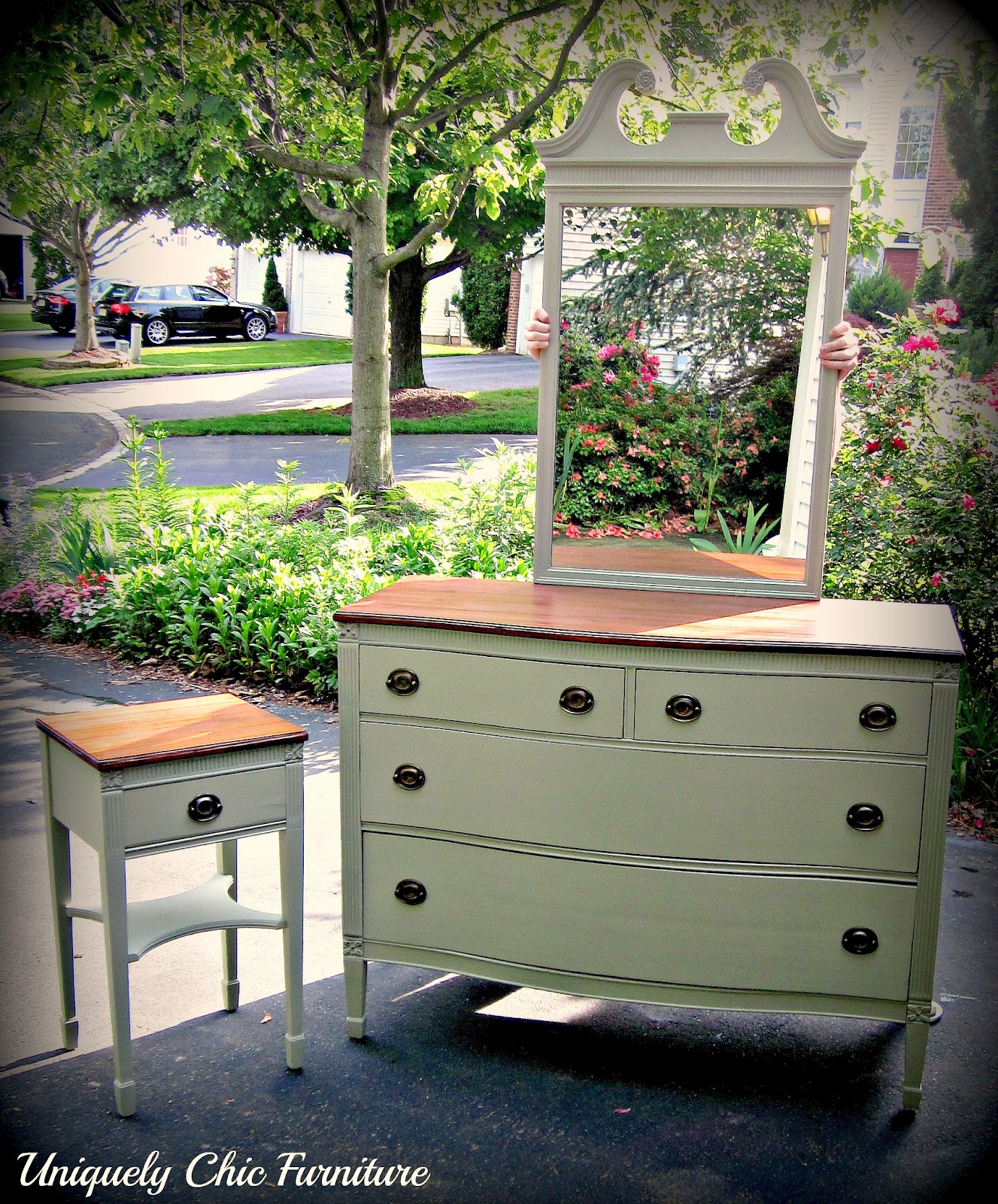 Uniquely Chic Furniture CL Finds and Sage Green
