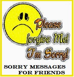 Am sorry message to a friend