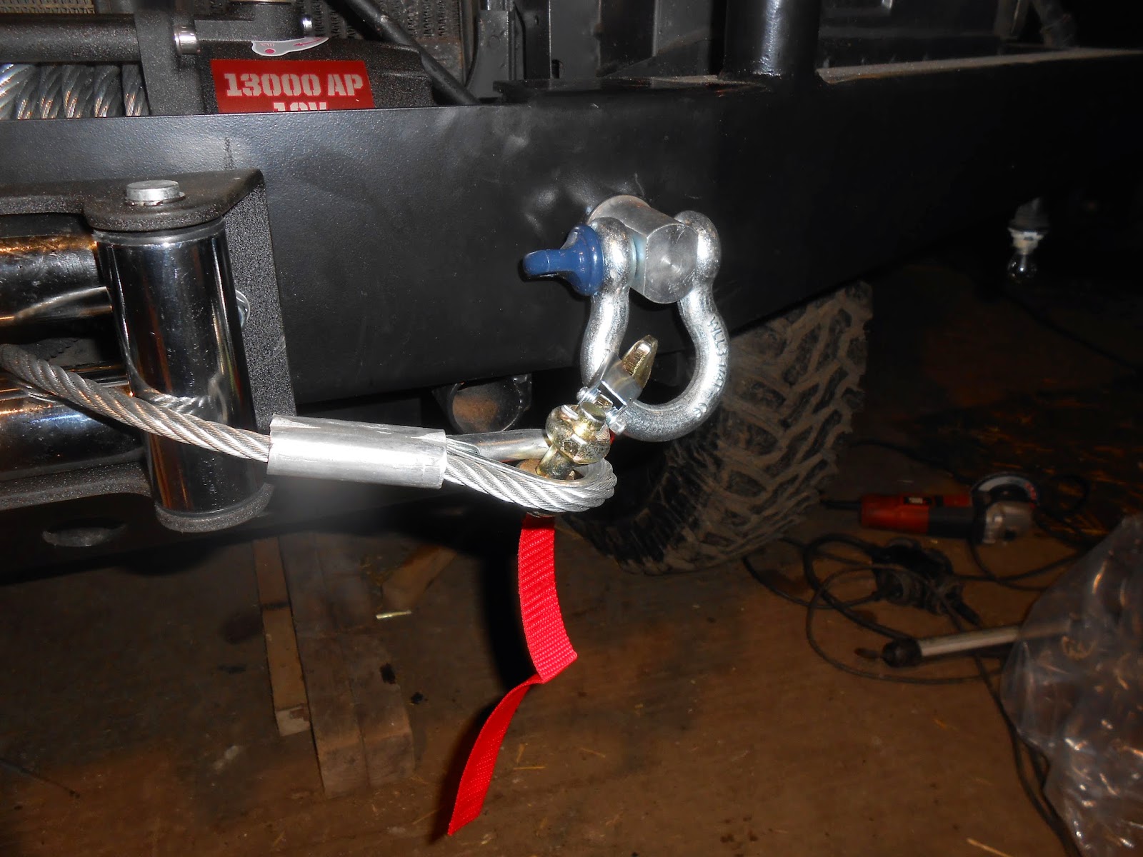 This is my project Discovery 1 Winch bumper and winch fitting.