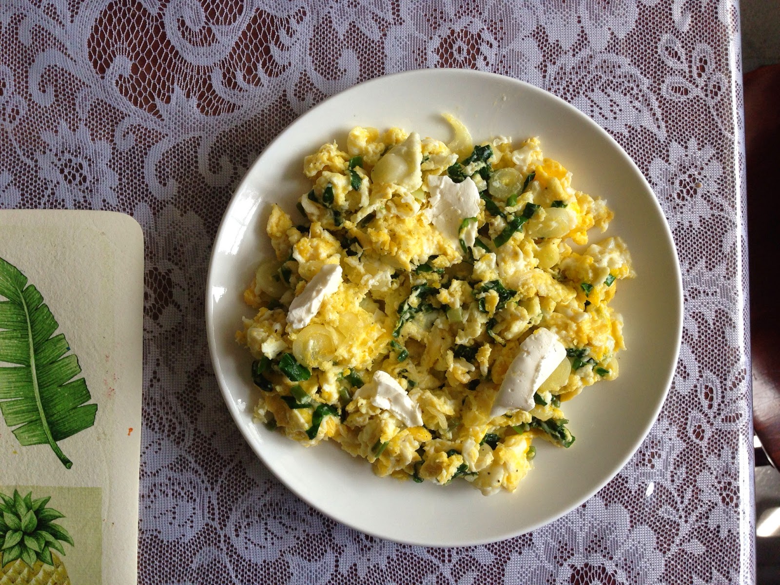 The Pittsburgh Kitchen Soft Scrambled Eggs with Ramps