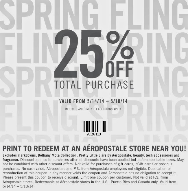 Aeropostale discount coupon