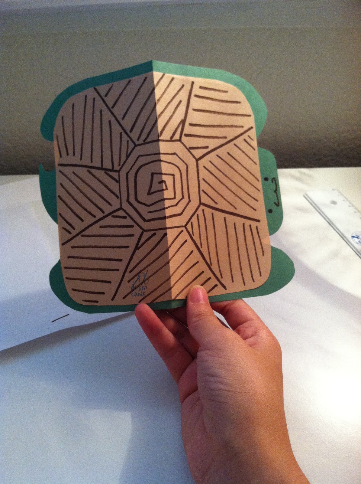 If I can do it, you can too! DIY PopUp Card (turtle)
