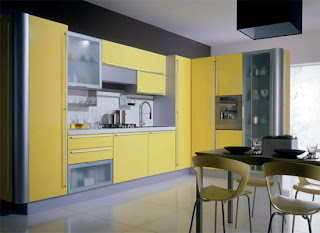 yellow kitchen cabinet designs