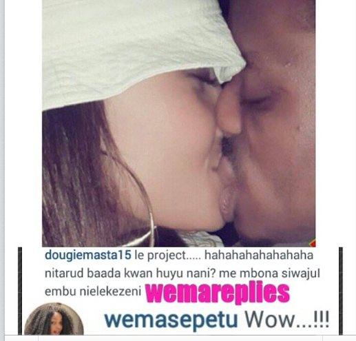 Wema Gives a Comment on Zari and Diamond's K!ssing Photo